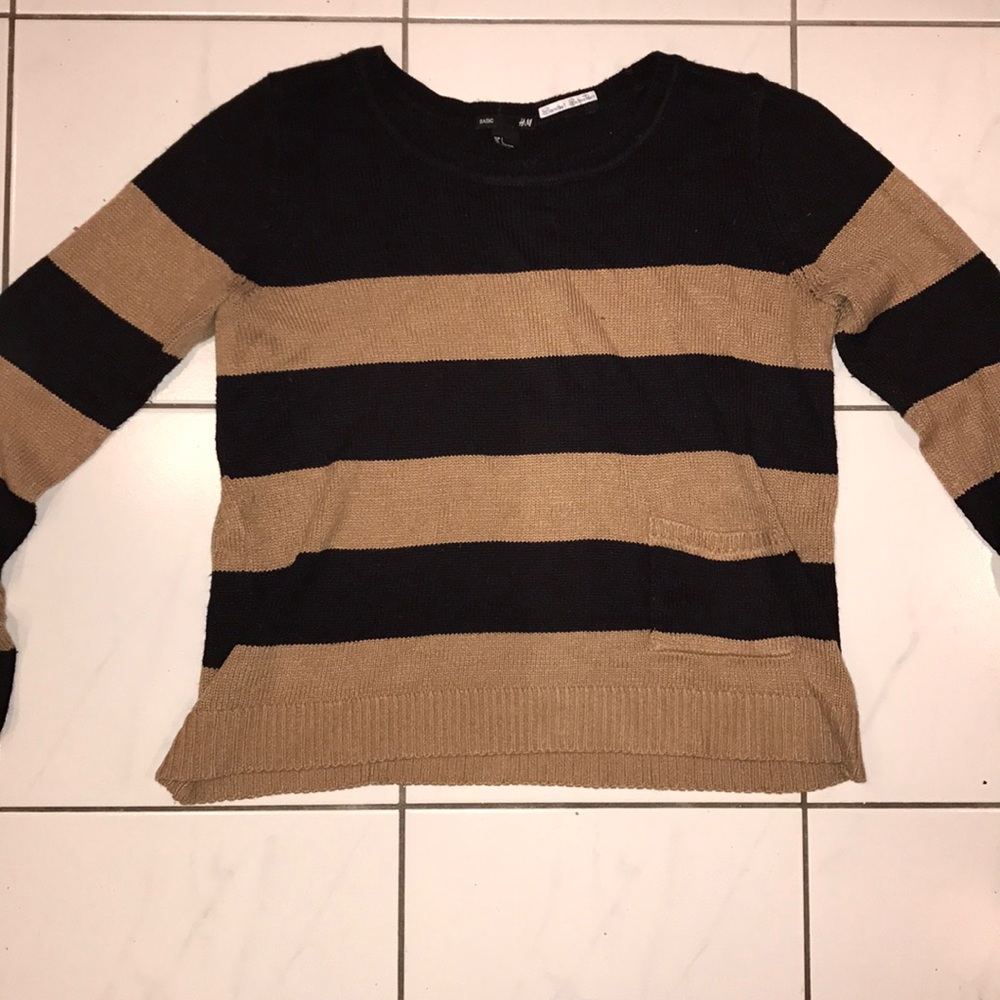 COMFY black and brown striped sweater